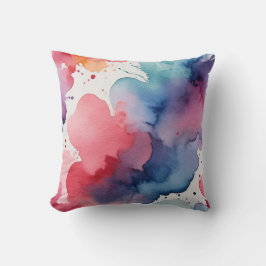 Abstrakte Wasserfarbe Kissen