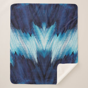 Abstrakte Wasserfarbe mit blauem Hub, Farbe mit ho Sherpadecke
