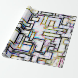 Abstrakte Wasserfarbe Moderne Geschenkpapier