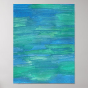 Abstrakte Wasserfarbe Mutter Erde Poster
