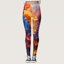 Abstrakte Wasserfarbe-Spritz-Leggings