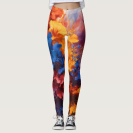 Abstrakte Wasserfarbe-Spritz-Leggings Leggings