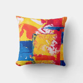 Abstrakte Wasserfarbe Vibranu Kissen