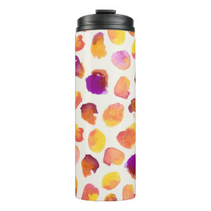 Abstrakte Wasserfarbe Vintag Nahtlose Illustration Thermosbecher