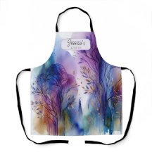 Abstrakte Wasserfarben  Bäume Kunst-Studio