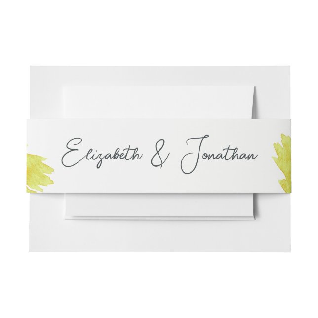 Abstrakte Wasserfarben Blau Einladungsbanderole (Vorderseite Beispiel)