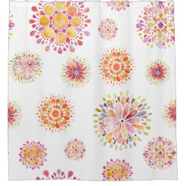 abstrakte Wasserfarben Duschvorhang