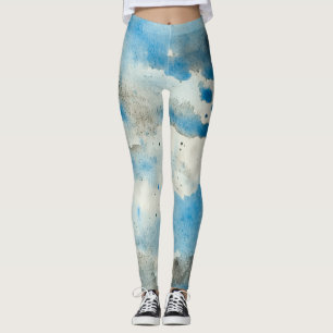 abstrakte Wasserfarben-Leggings Leggings