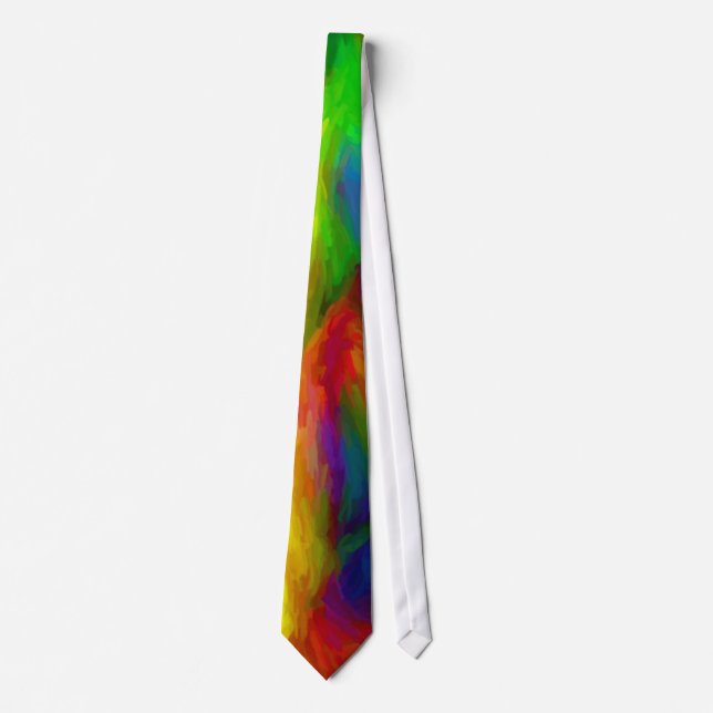 Abstrakte Wasserfarben Necktie Krawatte (Vorderseite)