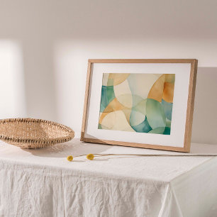 Abstrakte Wasserfarben Wand an Wand Drucken Poster