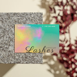 Abstrakte Wasserfarbenleuchte nach Vorsorgeanleitu Visitenkarte