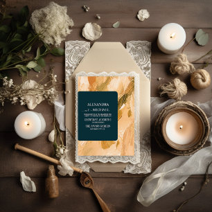 Abstrakte Wasserfarbenpracht Einladung