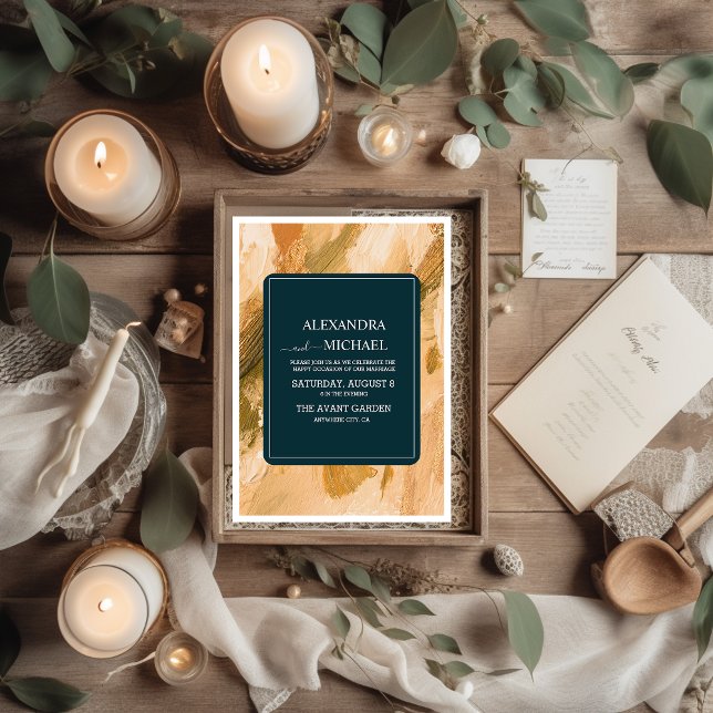 Abstrakte Wasserfarbenpracht Einladung (Von Creator hochgeladen)