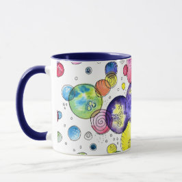 Abstrakte Wasserfarbkreise Tasse