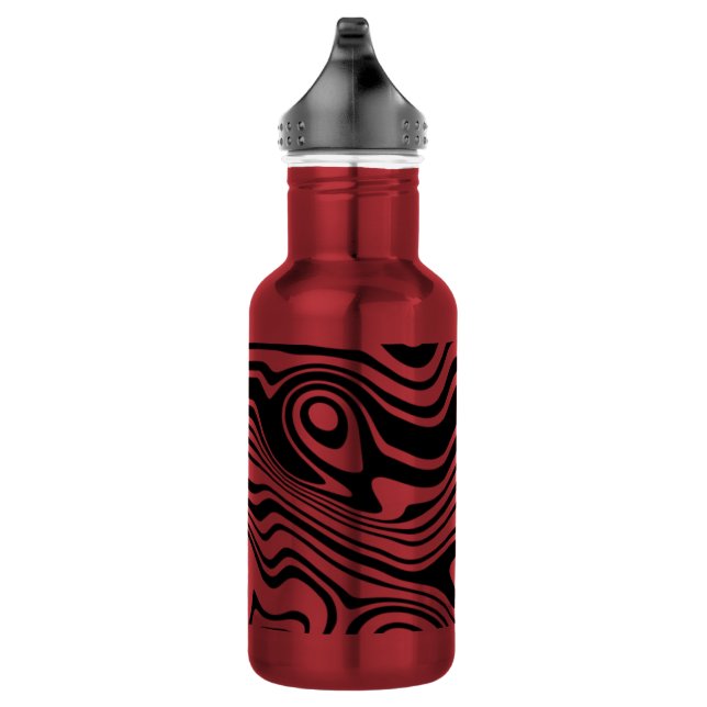 Abstrakte Wasserflasche aus Edelstahl (Rechts)