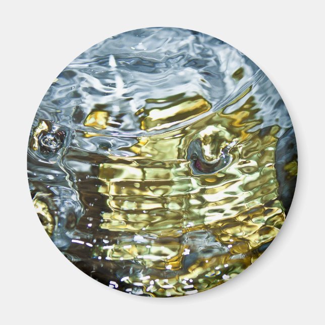 Abstrakte Wasserfotografie Magnet (Vorne)