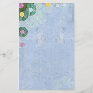 abstrakte Wasserlilienpapier Briefpapier