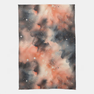 Abstrakte Watercolor Celestial Symphonie Geschirrtuch