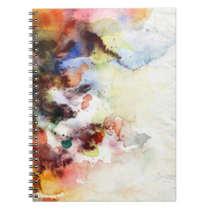 Abstrakte Watercolor Grungebeschaffenheit mit Notizblock