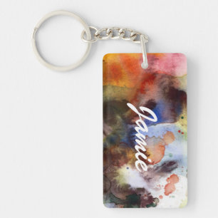 Abstrakte Watercolor Grungebeschaffenheit mit Schlüsselanhänger