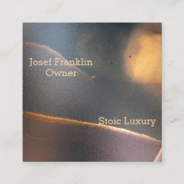 Abstrakte Watercolor Mascula Square Business Card Quadratische Visitenkarte