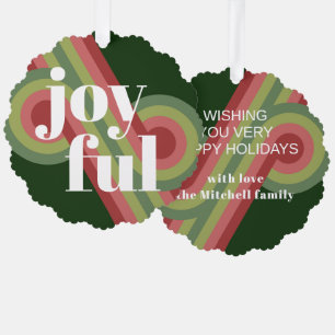 Abstrakte Wave Art Muster für benutzerdefinierte R Ornament Karte