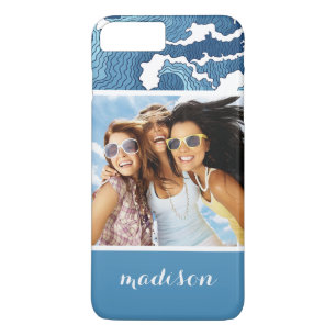 Abstrakte Waves   Ihr Foto und Name Case-Mate iPhone Hülle