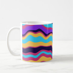 Abstrakte Waves Kaffeetasse