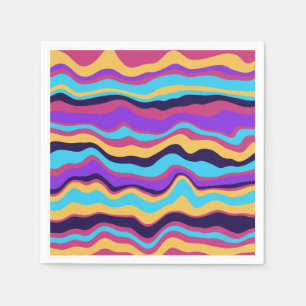 Abstrakte Waves Serviette