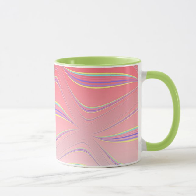 Abstrakte Waves Tasse (Rechts)