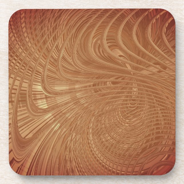 Abstrakte Waves Untersetzer Kunst (Vorderseite)