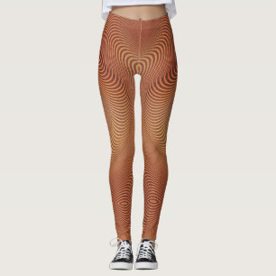 Abstrakte Wavy Art Leggings