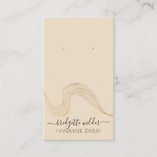 Abstrakte Wavy Lines Earring Display Cards Visitenkarte