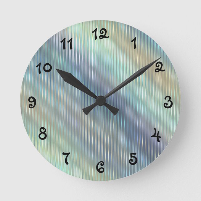 Abstrakte weiche Pastete Runde Wanduhr (Vorderseite)