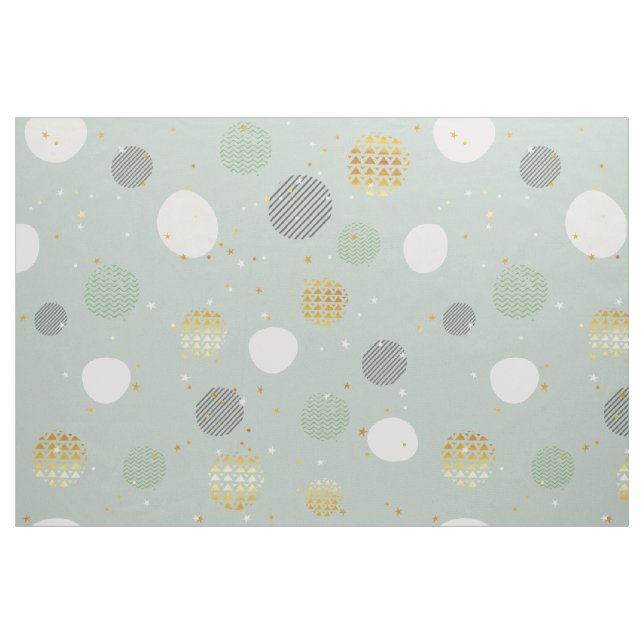 Abstrakte Weihnachtsbälle Modernes Muster Stoff (Fat Quarter (45,7 x 55,9 cm))