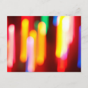 Abstrakte Weihnachtsbeleuchtung Feiertagspostkarte