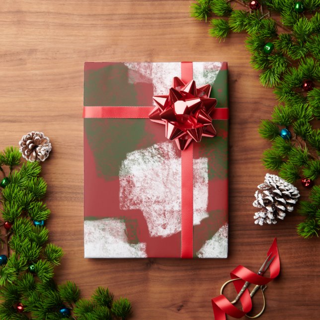 Abstrakte Weihnachtsfeiertage Geschenkpapier (Feiertagsgeschenk)