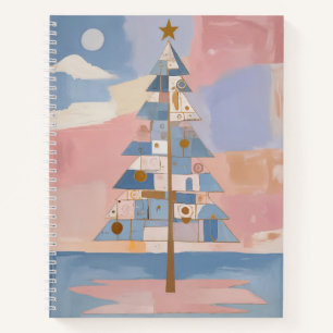 Abstrakte Weihnachtsgeometrie Notizbuch