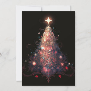 Abstrakte Weihnachtskarten - Hübscher Weihnachtsba Feiertagskarte