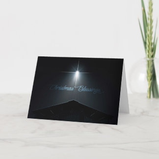 Abstrakte Weihnachtskrippe stabil und Star Feiertagskarte