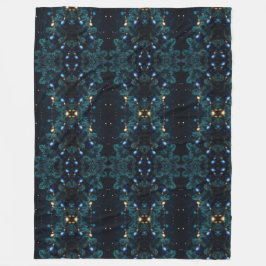 Abstrakte Weihnachtskunst, flüssig Fleecedecke