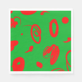 Abstrakte Weihnachtsstimmung Design Papierserviett Serviette