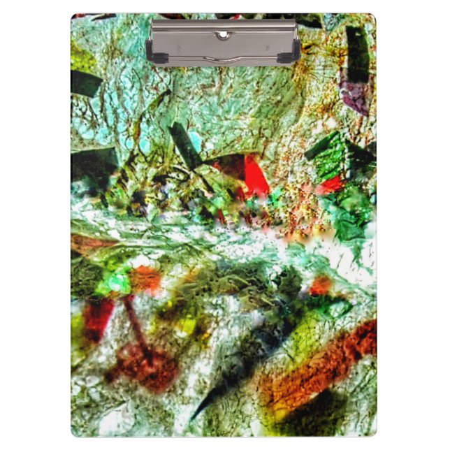 Abstrakte, weiße Zwischenablage, angenehm weiße Fa Klemmbrett (Vorderseite)