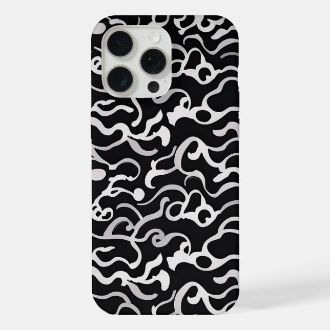 Abstrakte Welle iPhone Hülle (Rückseite)