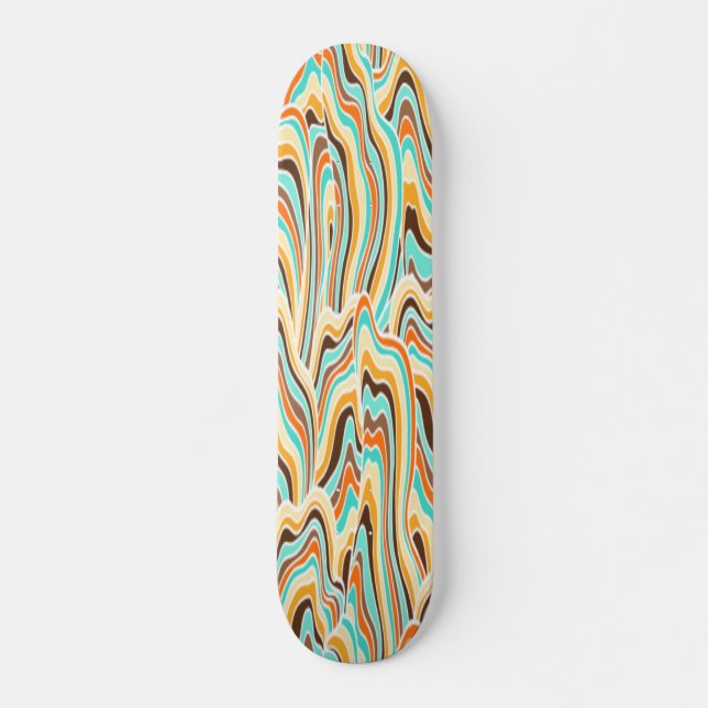 Abstrakte Welle Skateboard (Vorne)