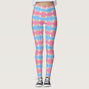 Abstrakte Wellenbrecher in Pastellfarben Leggings