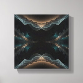Abstrakte Wellenenergie-Leinwandkunst Leinwanddruck