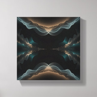 Abstrakte Wellenenergie-Leinwandkunst Leinwanddruck