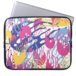 Abstrakte Wellenformen. Laptopschutzhülle