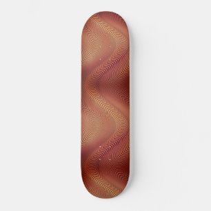 Abstrakte, wellenförmige Musterlinien 1 Skateboard